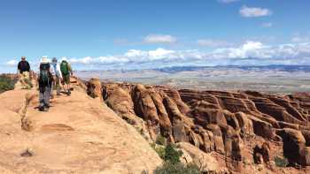 Open scenery across Arches National Park
